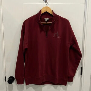 Calvin Klein  1/4 zip long sleeve sweater size large